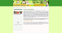 Desktop Screenshot of giochiperbambini.org