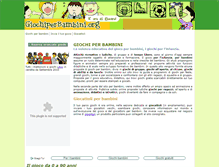 Tablet Screenshot of giochiperbambini.org